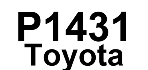 DTC P1431 Toyota - Definição em inglês: Vacuum Sensor for Absorber & Catalyst Performance Definição em Português: Sensor de Vácuo para Desempenho do Absorvedor e Catalisador.
