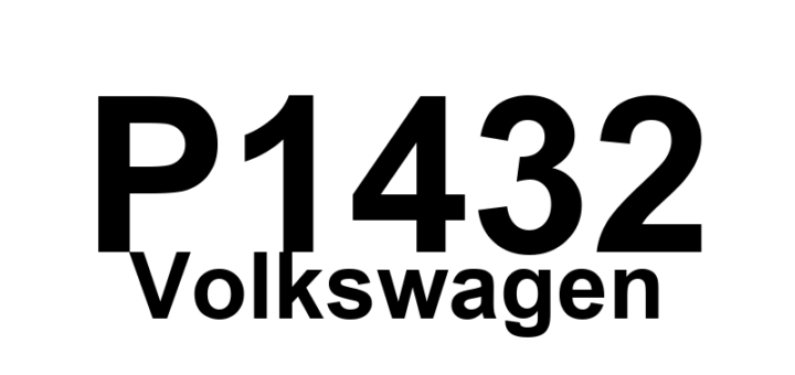 DTC P1432 Volkswagen - Definição em inglês: Secondary Air Injection Valve Open Definição em Português: Válvula do Sistema de Injeção de Ar Secundário - Aberta