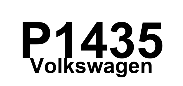 DTC P1435 Volkswagen - Definição em inglês: Secondary Air Injection System Pump Relay Circuit Short to Ground Definição em Português: Circuito do Relé da Bomba do Sistema de Injeção de Ar Secundário - Curto para o Terra