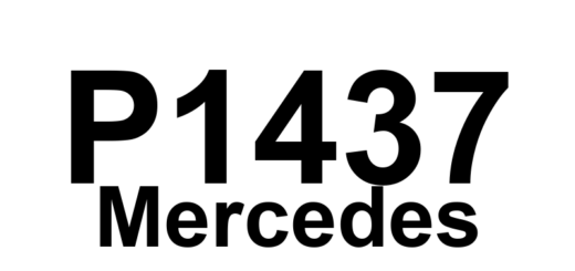 DTC P1437 Mercedes - Definição em inglês: right CAT temperature sensor (B16/5) Definição em Português: Sensor de temperatura do catalisador direito (B16/5)