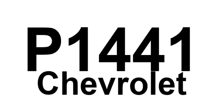DTC P1441 Chevrolet - Definição em inglês: EVAP System Flow During Non-Purge Definição em Português: Fluxo no Sistema EVAP Durante Não-Purga