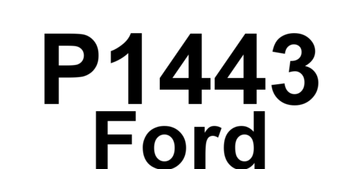 DTC P1443 Ford - Definição em inglês: EVAP Canister Purge System Malfunction Definição em Português: Sistema de Purga do Canister EVAP - Mau Funcionamento