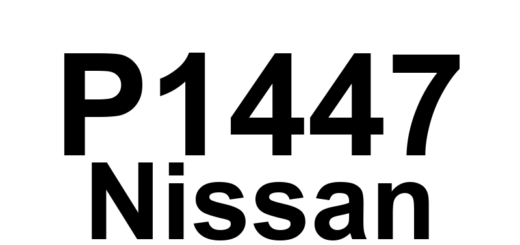 DTC P1447 Nissan - Definição em inglês: EVAP Control System Purge Flow Malfunction Definição em Português: Sistema de Controle EVAP - Mau Funcionamento no Fluxo de Purga