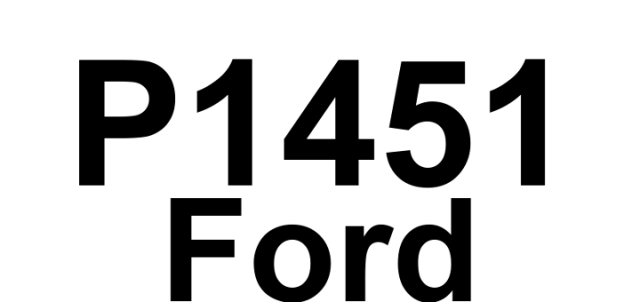 DTC P1451 Ford - Definição em inglês: EVAP System Canister Vent Solenoid Circuit Malfunction Definição em Português: Circuito do Solenoide de Ventilação do Canister do Sistema EVAP - Mau Funcionamento