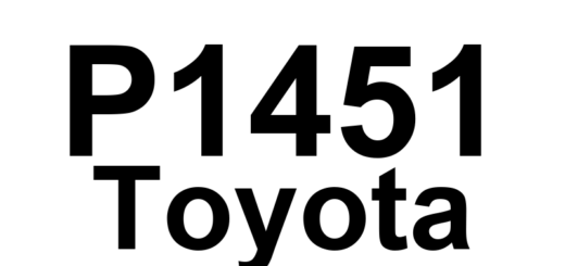 DTC P1451 Toyota - Definição em inglês: Fuel Tank Pressure Sensor Range/Performance Definição em Português: Sensor de Pressão do Tanque de Combustível - Faixa/Desempenho