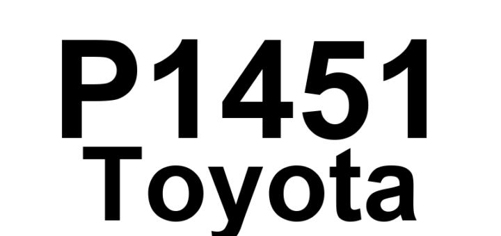 DTC P1451 Toyota - Definição em inglês: Fuel Tank Pressure Sensor Range/Performance Definição em Português: Sensor de Pressão do Tanque de Combustível - Faixa/Desempenho
