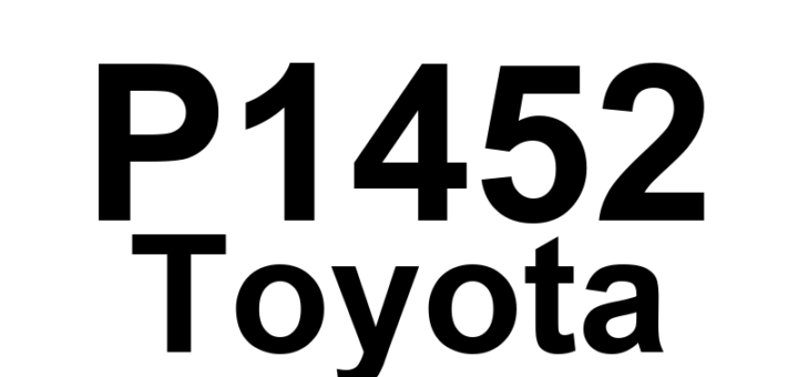 DTC P1452 Toyota - Definição em inglês: Fuel Tank Pressure Sensor Low Input Definição em Português: Sensor de pressão do tanque de combustível - Sinal de entrada baixo