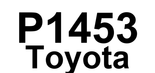 DTC P1453 Toyota - Definição em inglês: Fuel Tank Pressure Sensor High Input Definição em Português: Sensor de Pressão do Tanque de Combustível - Entrada Alta