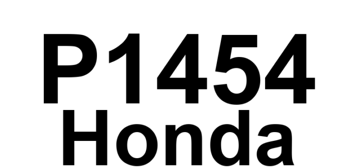 DTC P1454 Honda - Definição em inglês: Fuel Tank Pressure (FTP) Sensor Circuit Range/Performance Problem Definição em Português: Sensor de Pressão do Tanque de Combustível - Problema de Faixa/Desempenho do Circuito