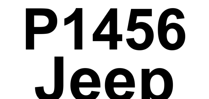 DTC P1456 Jeep - Definição em inglês: Fuel Tank Pressure Sensor Circuit Low Definição em Português: Sensor de Pressão do Tanque de Combustível - Circuito Baixo