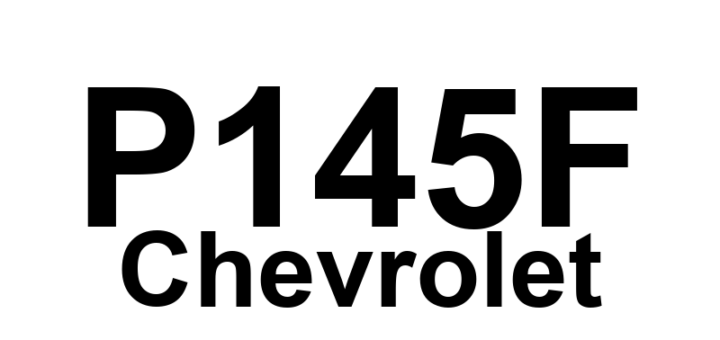 DTC P145F Chevrolet - Definição em inglês: Evaporative Emission (EVAP) System Reference Orifice Performance Definição em Português: Sistema de Emissão Evaporativa (EVAP) - Desempenho da Orifício de Referência