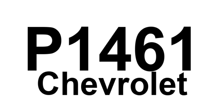 DTC P1461 Chevrolet - Definição em inglês: Evaporative Emission (EVAP) System Pressure Incorrect During Fuel Fill Door Open Request Definição em Português: Sistema de Emissão Evaporativa (EVAP) - Pressão incorreta durante solicitação de abertura da tampa de combustível