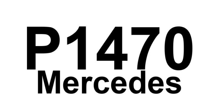DTC P1470 Mercedes - Definição em inglês: Charge pressure control malfunction detected Definição em Português: Controle de pressão de carga - Mau funcionamento detectado.