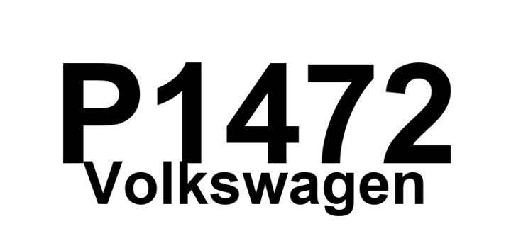 DTC P1472 Volkswagen - Definição em inglês: EVAP Emission Control Leak Detection Pump Circuit Short to Ground Definição em Português: Circuito da Bomba de Detecção de Vazamento do Controle de Emissão EVAP - Curto para Terra
