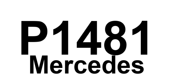 DTC P1481 Mercedes - Definição em inglês: Glow plug failure - malfunction detected Definição em Português: Falha na vela de aquecimento - mau funcionamento detectado.