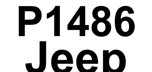 DTC P1486 Jeep - Definição em inglês: EVAP Leak Detection Monitor Pinched Hose Detected Definição em Português: Monitor de Detecção de Vazamento do EVAP - Mangueira Amassada Detectada