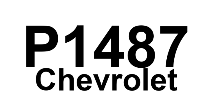 DTC P1487 Chevrolet - Definição em inglês: Cooling Fan Output Circuit High Voltage Definição em Português: Circuito de Saída do Ventilador de Arrefecimento - Alta Voltagem