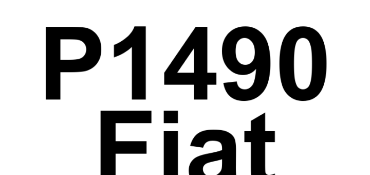 DTC P1490 Fiat - Definição em inglês: After Run Coolant Pump Performance Definição em Português: Bomba de Refrigeração Pós-desligamento - Desempenho Inadequado