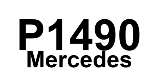 DTC P1490 Mercedes - Definição em inglês: left EGR device switch-over valve (Y58/2) Definição em Português: Válvula de comutação do dispositivo EGR esquerdo (Y58/2)