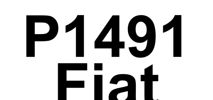 DTC P1491 Fiat - Definição em inglês: After Run Coolant Pump Circuit High Definição em Português: Circuito da Bomba de Refrigeração Pós-Operação - Circuito Elevado.