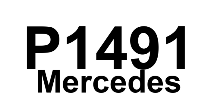 DTC P1491 Mercedes - Definição em inglês: Refrigerant pressure in A/C system too high Definição em Português: Pressão do refrigerante no sistema de A/C - Muito alta