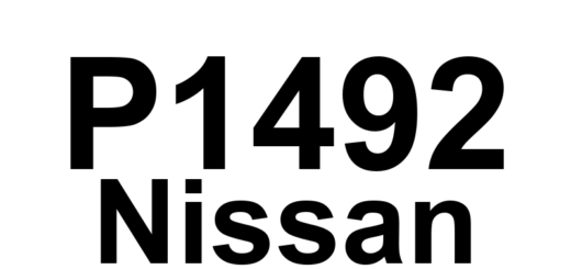 DTC P1492 Nissan - Definição em inglês: EVAP Canister Purge Control Solenoid Circuit Malfunction Definição em Português: Circuito do Solenoide de Controle de Purga do Canister EVAP - Mau Funcionamento