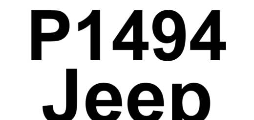 DTC P1494 Jeep - Definição em inglês: EVAP Leak Detection Pump Switch Or Mechanical Fault Definição em Português: Bomba de Detecção de Vazamento EVAP - Falha no Interruptor ou Mecânica