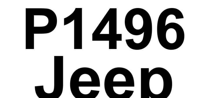 DTC P1496 Jeep - Definição em inglês: Left Front Seatbelt Switch Circuit Low Definição em Português: Circuito do Interruptor do Cinto de Segurança Dianteiro Esquerdo - Baixa Tensão