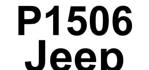 DTC P1506 Jeep - Definição em inglês: Unexpected Speed Limiter Deactivation Definição em Português: Desativação Inesperada do Limitador de Velocidade