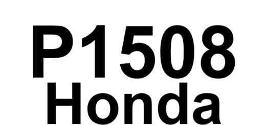 DTC P1508 Honda - Definição em inglês: Idle Air Control System Low RPM Definição em Português: Sistema de Controle do Ar em Marcha Lenta - RPM Baixo