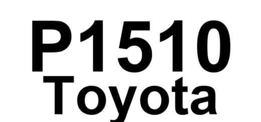 DTC P1510 Toyota - Definição em inglês: Boost Pressure Control Circuit Malfunction (SC Enabled) Definição em Português: Circuito de Controle de Pressão de Turbo - Mau Funcionamento (SC Ativado)