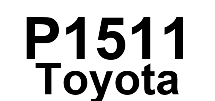 DTC P1511 Toyota - Definição em inglês: Turbo Boost Pressure Low Malfunction Definição em Português: Pressão do Turbo - Mau Funcionamento em Baixa Pressão