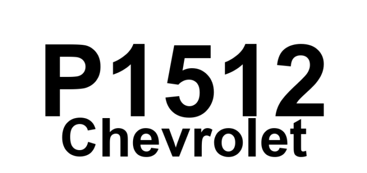 DTC P1512 Chevrolet - Definição em inglês: Control Module Throttle Actuator Position Performance Definição em Português: Módulo de Controle - Desempenho da Posição do Atuador do Acelerador