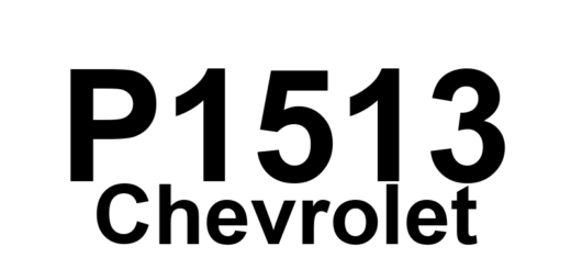 DTC P1513 Chevrolet - Definição em inglês: Idle Speed Control (ISC) System Performance Definição em Português: Sistema de Controle de Velocidade de Marcha Lenta (ISC) - Desempenho.