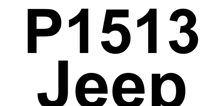 DTC P1513 Jeep - Definição em inglês: Starter Request Switch Stuck Definição em Português: Interruptor de Solicitação de Partida - Travado