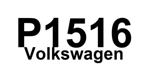 DTC P1516 Volkswagen - Definição em inglês: Intake Manifold Runner Control Input Error (Bank 1) Definição em Português: Erro no Controle do Atuador do Coletor de Admissão - Entrada (Banco 1)
