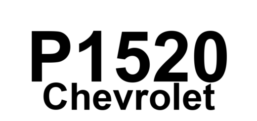 DTC P1520 Chevrolet - Definição em inglês: Park Neutral Position Switch Circuit Malfunction Definição em Português: Circuito do Interruptor de Posição de Estacionamento/Neutro - Mau Funcionamento