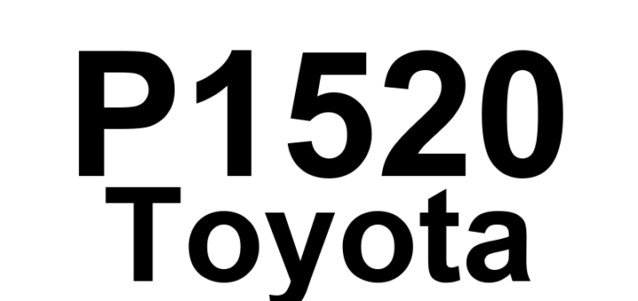 DTC P1520 Toyota - Definição em inglês: Stop Light Switch Signal Malfunction (A/T Only) Definição em Português: Sinal do interruptor da luz de freio - Mau funcionamento (somente A/T)