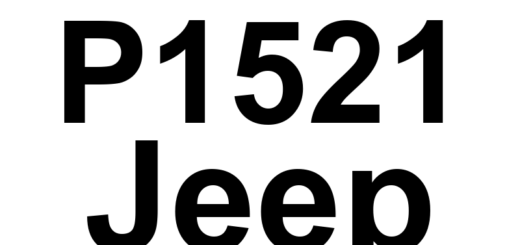 DTC P1521 Jeep - Definição em inglês: Incorrect Engine Oil Type Definição em Português: Tipo de óleo do motor - Incorreto