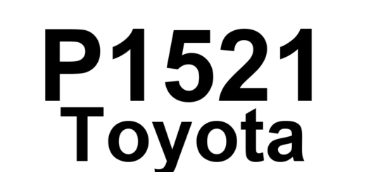 DTC P1521 Toyota - Definição em inglês: Ignition Switch Malfunction Definição em Português: Interruptor de ignição - Mau funcionamento