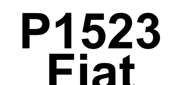 DTC P1523 Fiat - Definição em inglês: VVA Low Oil Pressure Definição em Português: Pressão Baixa do Óleo do VVA.
