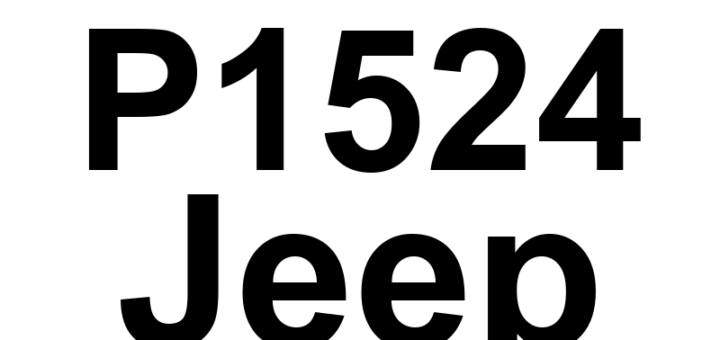 DTC P1524 Jeep - Definição em inglês: Oil Pressure Out Of Range - Camshaft Advance/Retard Disabled Definição em Português: Pressão do óleo fora da faixa - Avanço/Retardo do comando de válvulas desativado.