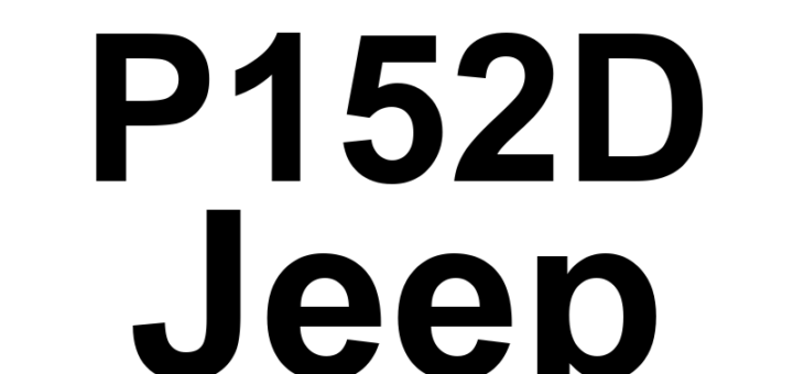 DTC P152D Jeep - Definição em inglês: Engine Hood Switch 2 Circuit Low Definição em Português: Interruptor do Capô do Motor 2 - Circuito em Baixa Voltagem