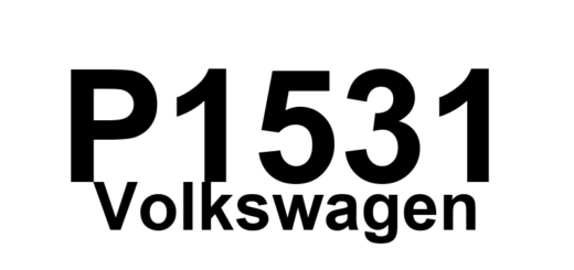 DTC P1531 Volkswagen - Definição em inglês: Camshaft Control Circuit Open Definição em Português: Circuito de Controle do Eixo de Comando - Circuito Aberto