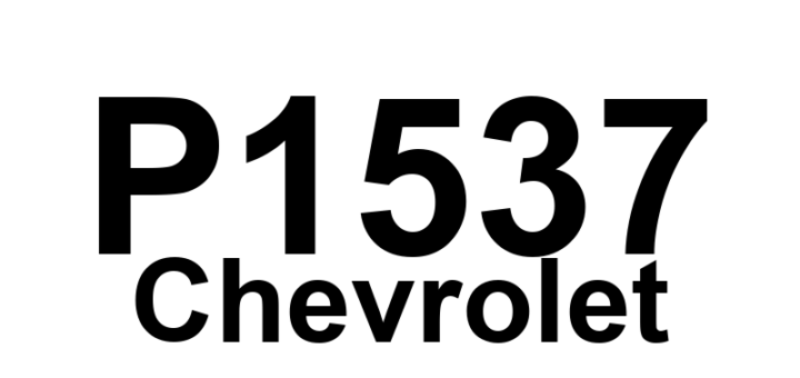 DTC P1537 Chevrolet - Definição em inglês: Air Conditioning (A/C) Clutch Relay Control Circuit High Voltage Definição em Português: Circuito de controle do relé da embreagem do ar-condicionado - Tensão alta