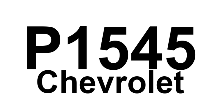 DTC P1545 Chevrolet - Definição em inglês: Air Conditioning Clutch Relay Control Circuit Malfunction Definição em Português: Circuito de Controle do Relé da Embreagem do Ar-Condicionado - Mau Funcionamento