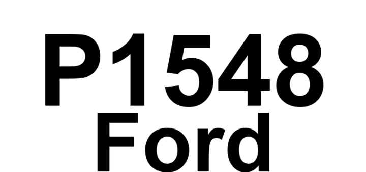 DTC P1548 Ford - Definição em inglês: Engine Air Filter Restriction Definição em Português: Filtro de Ar do Motor - Restrição Detectada