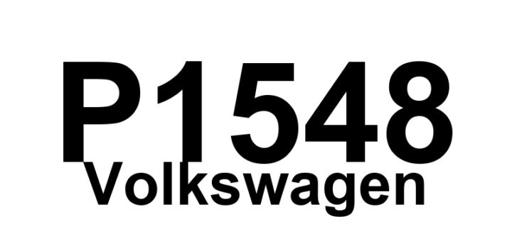 DTC P1548 Volkswagen - Definição em inglês: Boost Pressure Control Valve Open Definição em Português: Válvula de Controle da Pressão de Turbo - Aberta