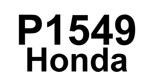 DTC P1549 Honda - Definição em inglês: Charging System High Voltage Definição em Português: Sistema de carga - Tensão alta
