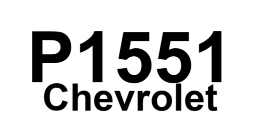 DTC P1551 Chevrolet - Definição em inglês: Throttle Valve Rest Position Not Reached During Learn Definição em Português: Válvula do acelerador - Posição de repouso não alcançada durante aprendizado